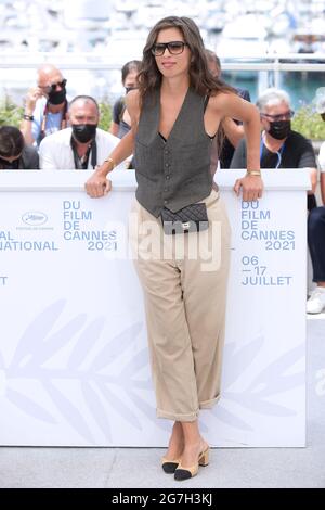 Cannes, Frankreich. Juli 2021. 74. Filmfestspiele von Cannes 2021, Fotocall Film : ‘Tralala' - im Bild: Maiwenn Kredit: Unabhängige Fotoagentur/Alamy Live News Stockfoto