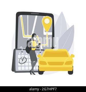 Stellen Sie schnell und effizient Pickup Service abstrakt Konzept Vektor Illustration. Stock Vektor