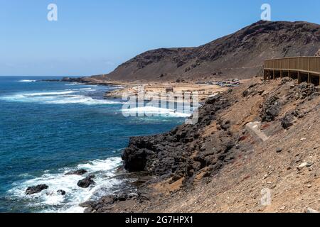 Strand von Playa del Confital in Las Palmas, Gran Canaria (Spanien) Stockfoto