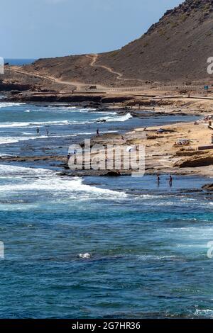 Strand von Playa del Confital in Las Palmas, Gran Canaria (Spanien) Stockfoto