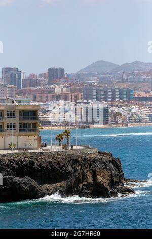 Strand von Playa del Confital in Las Palmas, Gran Canaria (Spanien) Stockfoto