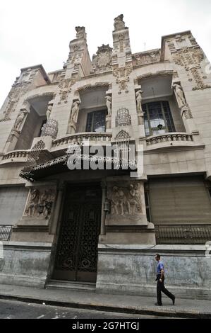 Jugendstil-Architektur im Stadtzentrum von Rosario. Santa Fe, Argentinien Stockfoto