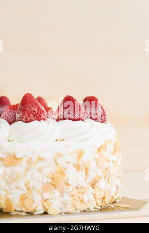 sweety Erdbeere Delight Eis-Kuchen Stockfoto