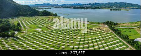 Wang Hip Friedhof Park in Kanchanaburi, Thailand, Südostasien Stockfoto