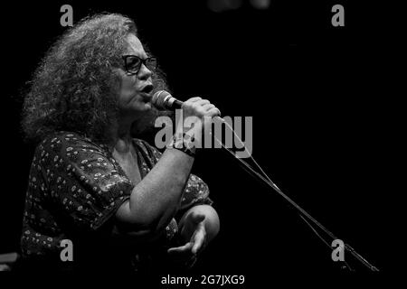 Rom, Italien, 14. Juli 2021. Sarah Jane Morris, Tomy Remi und Papik während des Konzerts im Casa del Jazz Rome Italy am 14. Juli 2021 / LM Credit: Live Media Publishing Group/Alamy Live News Stockfoto