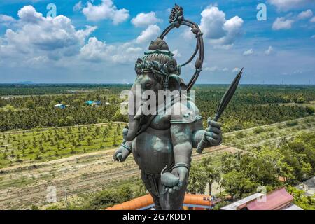 Ganesha Bronzestatue - Khlong Khuean Ganesh International Park in Chachoengsao, Thailand Stockfoto