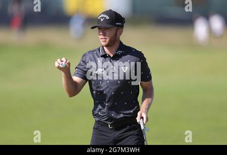 US-amerikanischer Talor Gooch am ersten Tag der Open im Royal St George's Golf Club in Sandwich, Kent. Bilddatum: Donnerstag, 15. Juli 2021. Stockfoto