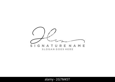 JL Letter Signature Logo Vorlage Elegantes Design Logo Zeichen Symbol Vorlage Vektor-Symbol Stock Vektor