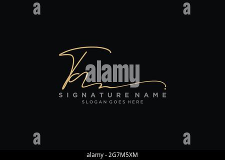 TA Brief Unterschrift Logo Vorlage Elegantes Design Logo Zeichen Symbol Vorlage Vektor-Symbol Stock Vektor