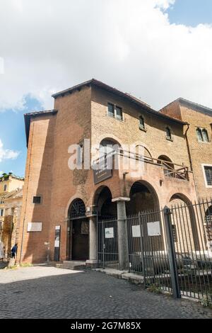 Rom, Italien - Juli 2021 : Holocaust-Museum im Jüdischen Ghetto Stockfoto