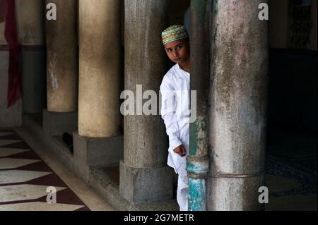 Das muslimische Viertel rund um die Nakhoda-Moschee ist ein Labyrinth aus Basaren und verwinkelten Gassen. Stockfoto