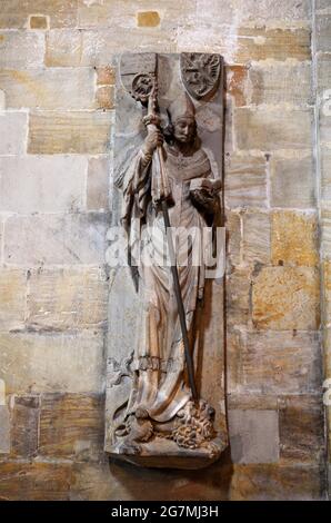 Bamberg, Deutschland: Innenraum des Bamberger Doms, ein spätromanisches Gebäude mit vier Türmen Stockfoto