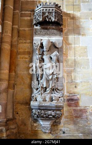 Bamberg, Deutschland: Innenraum des Bamberger Doms, ein spätromanisches Gebäude mit vier Türmen Stockfoto
