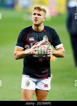 Chris Harris von den Britischen und Irischen Löwen während des Spiels der Castle Lager Lions Series im Cape Town Stadium, Kapstadt. Bilddatum: Mittwoch, 14. Juli 2021. Stockfoto