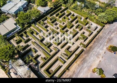 Secret Space Maze in Ratchaburi, Thailand, Südostasien Stockfoto