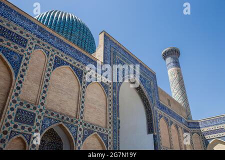 Mausoleum Gur Emir, Samarkand, Usbekistan Stockfoto