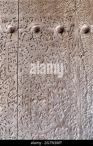 Tür, Kunstmuseum, Kutlug Murad Inaka medrassah, Chiwa, Usbekistan Stockfoto