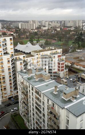 FRANKREICH. SEINE-SAINT-DENIS. EPINAY-SUR-SEINE. RESIDENZ EPINAY 11 Stockfoto