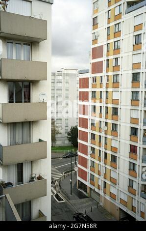 FRANKREICH. SEINE-SAINT-DENIS. EPINAY-SUR-SEINE. RESIDENZ EPINAY 11 Stockfoto