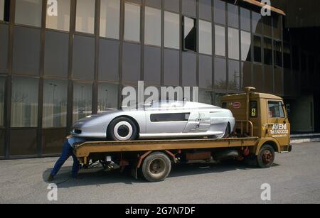 Ital Design. 20 Jahre der Firma Design Concept Cars 1988. Azteken Stockfoto