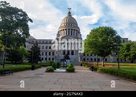 Das State Capitol Gebäude von Mississippi in Jackson Mississippi. Stockfoto