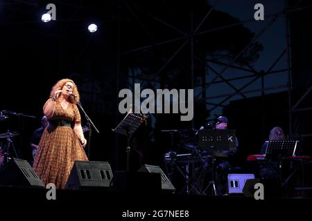 Rom, Italien. Juli 2021. Sarah Jane Morris im Casa del Jazz in Rom. (Foto von Daniela Franceschelli/Pacific Press/Sipa USA) Quelle: SIPA USA/Alamy Live News Stockfoto