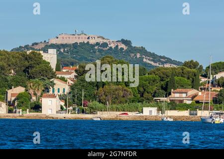 FRANKREICH, VAR (83) LA SEYNE-SUR-MER, TAMARIS CORNICHE Stockfoto