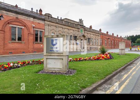 Unilever-Forschungslabor, Wood Street, Port Sunlight, Wirral, Großbritannien. Stockfoto