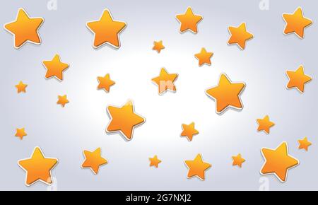Gold glitzernde Sterne Konfetti-Muster auf Streifenhintergrund eps 10 Stock Vektor