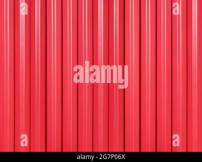 Hintergrund des Dacheisens mit roter Farbe bedeckt Stockfoto