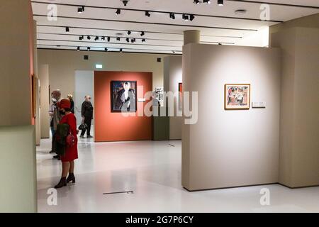 Moskau, Russland - 23. Mai 2021: Innenansicht des Museums des russischen Impressionismus in der Stadt Moskau. Das Museum wurde am 28. Mai 2016 auf dem Territorium von eröffnet Stockfoto