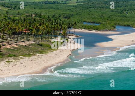 Bela Strand, in der Nähe von João Pessoa, Paraiba, Brasilien am 10. März 2010. Stockfoto