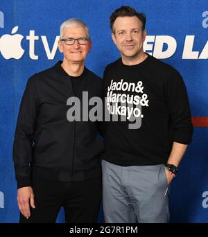 Los Angeles, USA. 15. Juli 2021. Ankunft bei Apples TED LASSO-Saison 2 Premiere im Pacific Design CenterPacific Design Center in West Hollywood, CA am Donnerstag, dem 17. Juli 2021. (Foto: Sthanlee B. Mirador/Sipa USA) Quelle: SIPA USA/Alamy Live News Stockfoto