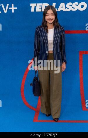 West Hollywood, USA. Juli 2021. Maia Shibutani nimmt am 15. Juli 2021 an der Premiere von „Ted Lasso“ in der zweiten Staffel von Apple im Pacific Design Center, West Hollywood, CA Teil.Quelle: Eugene Powers/Alamy Live News Stockfoto