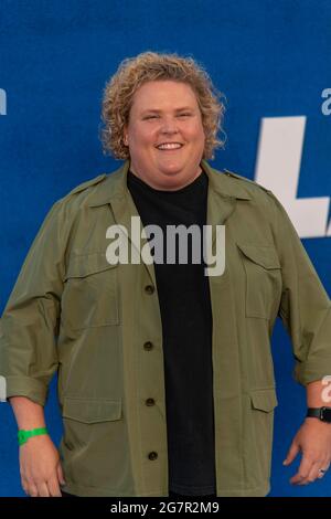 West Hollywood, USA. Juli 2021. Fortune Feimster nimmt an Apples "Ted Lasso"-Premiere der zweiten Staffel am 15. Juli 2021 im Pacific Design Center, West Hollywood, CA Teil.Quelle: Eugene Powers/Alamy Live News Stockfoto