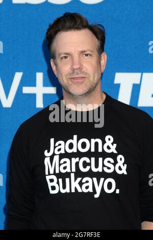 15. Juli 2021, Los Angeles, CA, USA: LOS ANGELES - 15. JULI: Jason Sudeikis bei der Premiere der Ted Lasso-Saison 2 auf dem Dach des Pacific Design Center am 15. Juli 2021 in Los Angeles, CA (Bildquelle: © Kay Blake/ZUMA Wire) Stockfoto