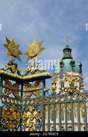 Star des Ordens des Schwarzen Adlers, gestiftet vom preußischen König, Schloss Charlottenburg, Charlottenburg, Berlin, Deutschland, Stockfoto