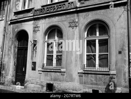 Kovea ITIM le-Tora Syangogue, Jozefa Street, Kazimierz, Kraków Stockfoto