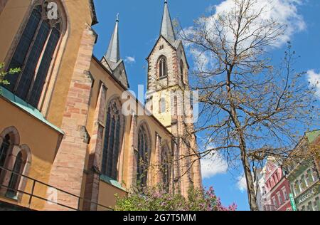 Marienkirche In Hof An Der Saale In Oberfranken Stockfoto