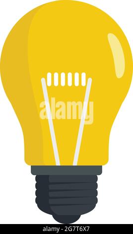 Symbol für die Glühlampe „Kundenidee“. Flache Darstellung des Vektorsymbols für die Kundenidee auf weißem Hintergrund Stock Vektor