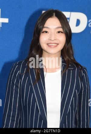 West Hollywood, Kalifornien, USA. Juli 2021. Maia Shibutani nimmt am 15. Juli 2021 an Apples 'Ted Lasso'-Premiere in der zweiten Staffel auf dem Dach des Pacific Design Center in West Hollywood, Kalifornien, USA, Teil. Kredit: Barry King/Alamy Live Nachrichten Stockfoto