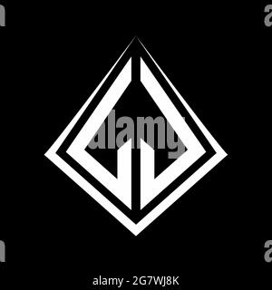 LJ Logo Buchstaben Monogramm mit prisma Form Design Vorlage Vektor-Symbol modern Stock Vektor