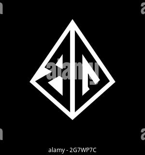 BQ Logo Buchstaben Monogramm mit prisma Form Design Vorlage Vektor-Symbol modern Stock Vektor