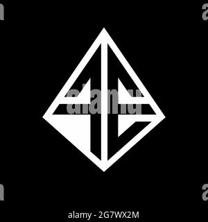 FE Logo Buchstaben Monogramm mit prisma Form Design Vorlage Vektor-Symbol modern Stock Vektor