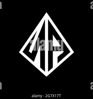 NA Logo Buchstaben Monogramm mit prisma Form Design Vorlage Vektor-Symbol modern Stock Vektor