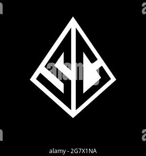 SC Logo Buchstaben Monogramm mit prisma Form Design Vorlage Vektor-Symbol modern Stock Vektor
