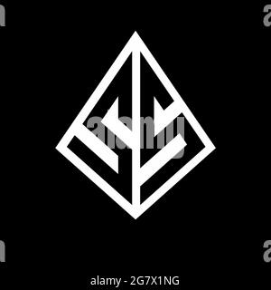 SS-Logo Buchstaben Monogramm mit prisma Form Design Vorlage Vektor-Symbol modern Stock Vektor