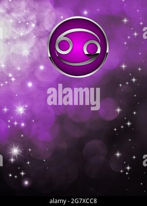 Konzeptioneller Hintergrund mit zodiakalen Zeichen Stockfoto