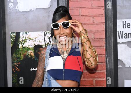 Hood Celebrity nimmt am 15. Juli 2021 an der globalen Premiere von „Power Book III: Raising Kanan“ im Hammerstein Ballroom in New York Teil. Stockfoto