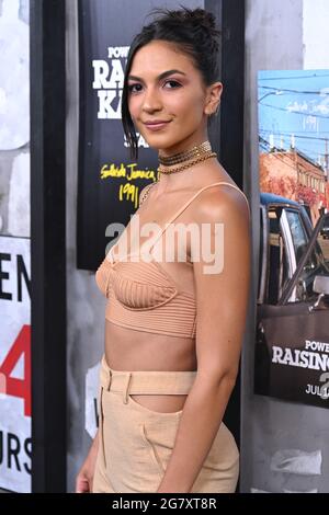 Natalee Linez nimmt am 15. Juli 2021 an der globalen Premiere von „Power Book III: Raising Kanan“ im Hammerstein Ballroom in New York Teil. Stockfoto